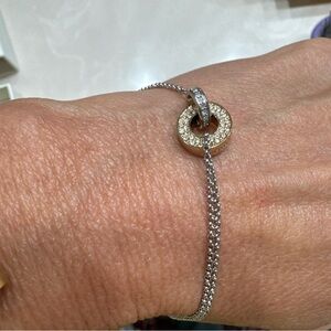 OLIVIA BURTON Silver and Gold Chain Bracelet
